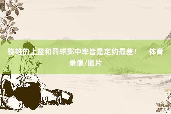 骁雄的上篮和罚球掷中率皆是定约最差！    体育录像/图片