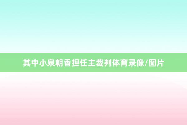 其中小泉朝香担任主裁判体育录像/图片